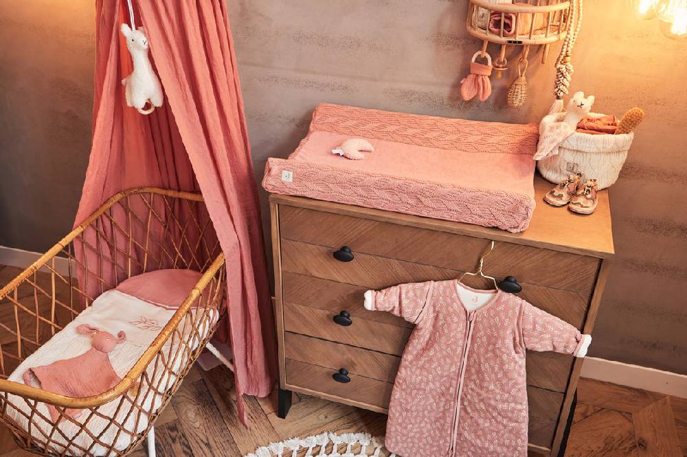 Jollein Bettlaken Wiege 75x100cm Meadow Rosewood Begrenztes Angebot