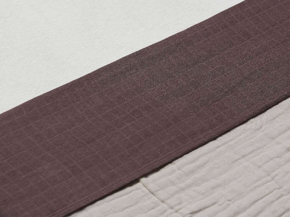 Jollein Bettlaken Wiege 75x100cm Wrinkled Cotton Chestnut Preisnachlass
