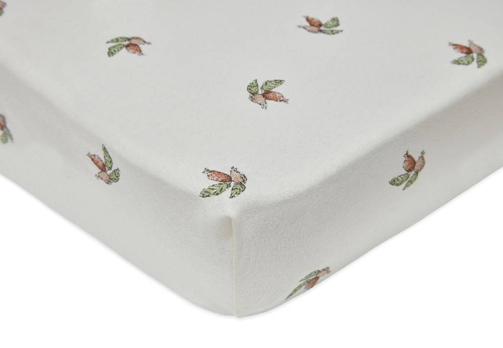 Jollein Spannbettlaken Jersey 60x120cm Rosehip Sonderangebote