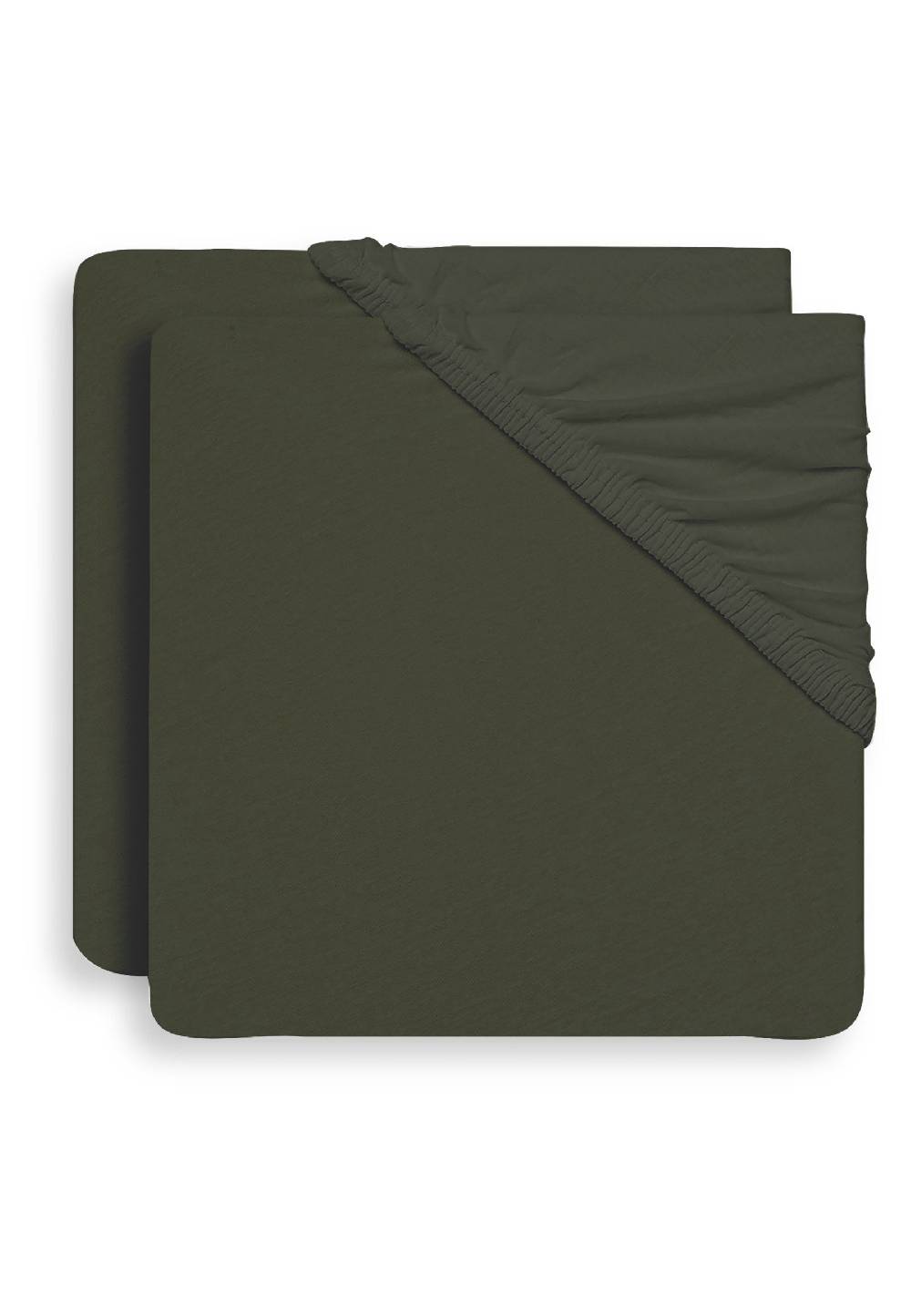 Jollein Spannbettlaken Jersey 40/50x80/90cm Leaf Green (2pack) Riesige Ersparnisse