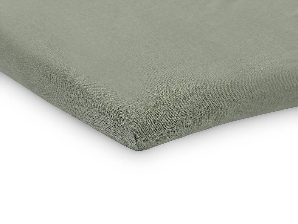 Jollein Spannbettlaken Jersey Laufgitter 75x95cm Ash Green Neueste Stile