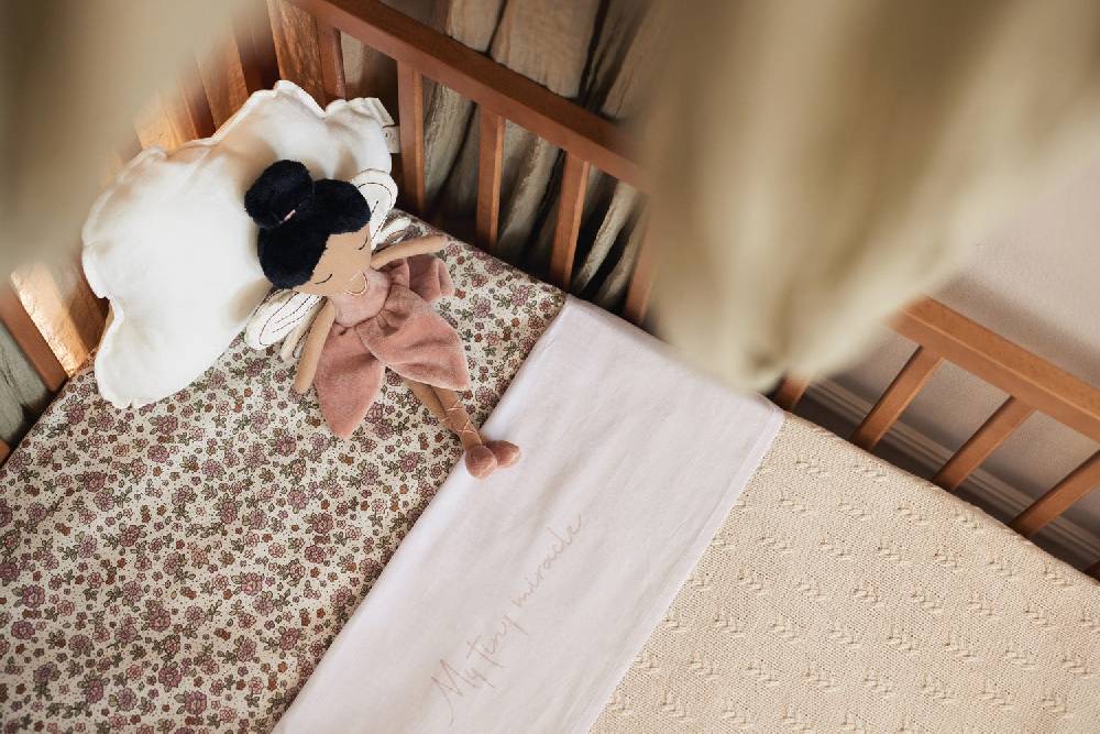 Jollein Spannbettlaken Jersey 60x120cm Retro Flowers Letzte 2 Tage