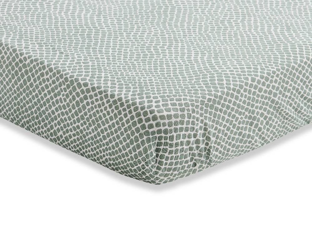 Jollein Spannbettlaken Jersey 40/50x80/90cm Snake Ash Green Bis zu 60% Rabatt