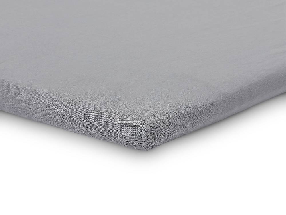 Jollein Spannbettlaken Jersey Laufgitter 75x95cm Storm Grey (2pack) Sonderangebot der Fabrik