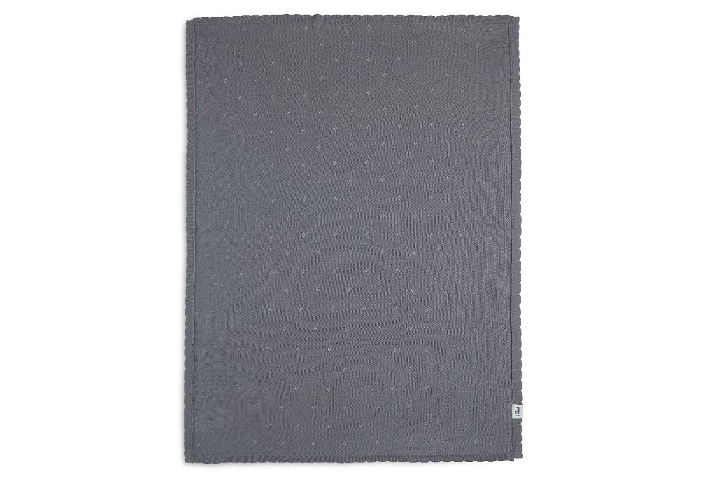 Jollein Decke Kinderbett 100x150cm Pointelle Storm Grey GOTS 50% Rabatt mit kostenlosem Versand