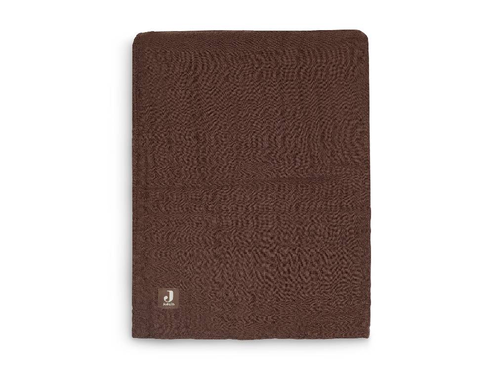 Jollein Decke Wiege Wrinkled Cotton 75x100cm Chestnut Clearance-Verkauf