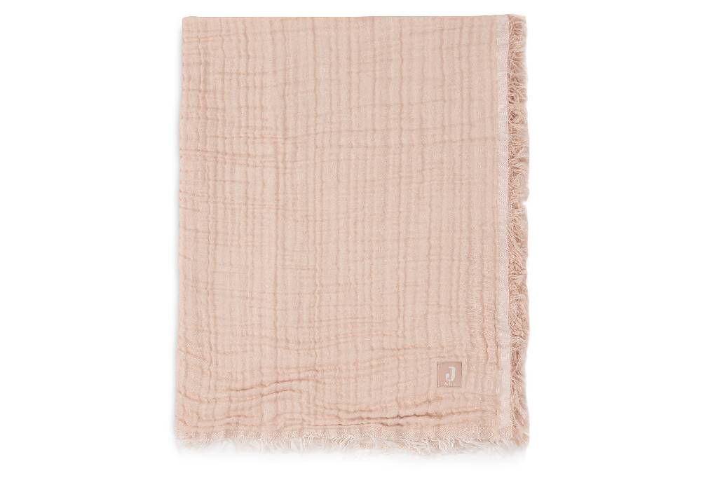 Jollein Deken Wiege 75x100cm Fringe Moonstone/Ivory GOTS Speichern exportieren