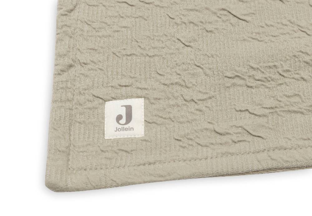 Jollein Decke Wiege 75x100cm Soft Waves Olive Green Outlet