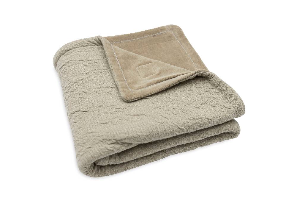 Jollein Decke Wiege 75x100cm Soft Waves Olive Green Outlet