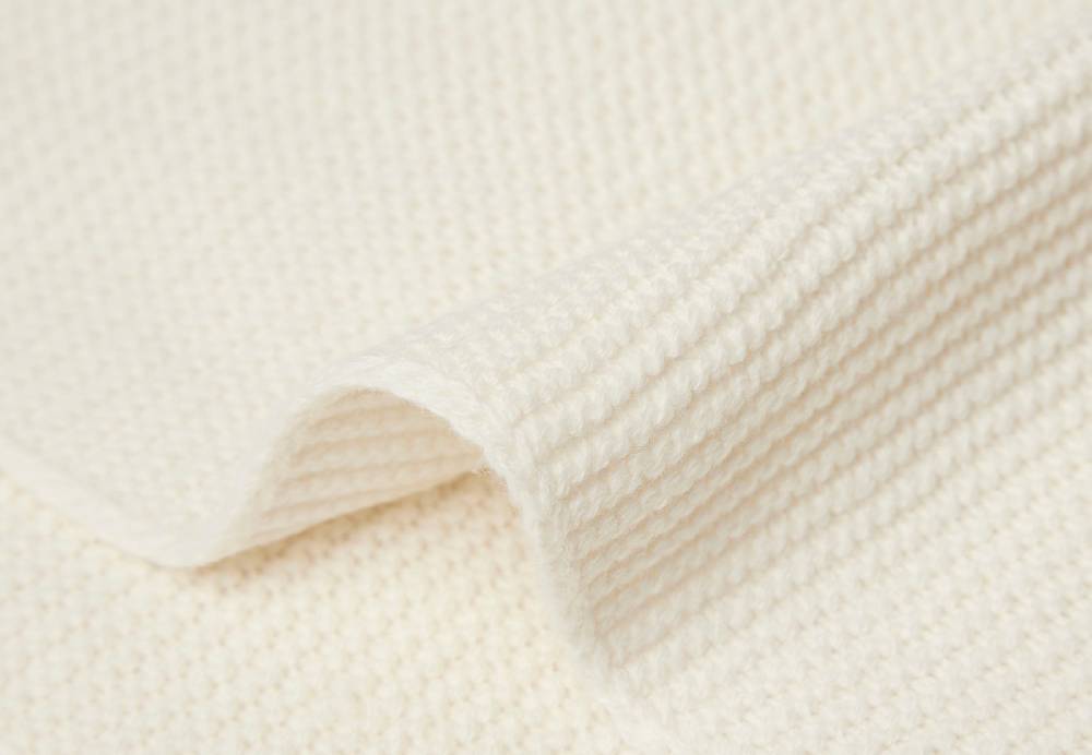 Jollein Decke Kinderbett 100x150cm Basic Knit Ivory Auslauf