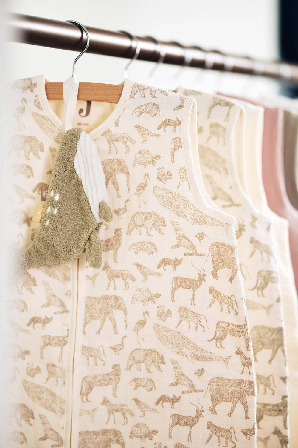 Jollein Schlafsack Hydrophil 70cm Animals Nougat Blitzverkäufe