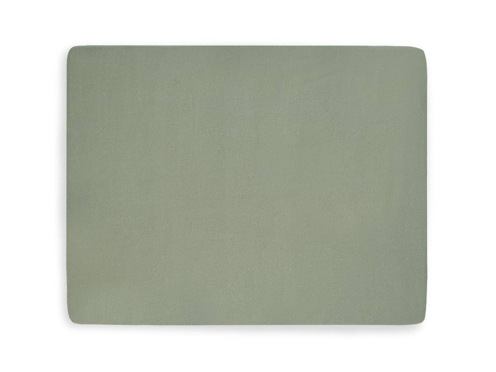 Jollein Spannbettlaken Jersey Laufgitter 75x95cm Ash Green (2pack) Lagerräumung