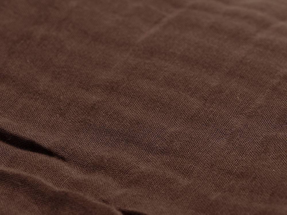 Jollein Decke Kinderbett Wrinkled Cotton 120x120cm Chestnut Riesige Ersparnisse