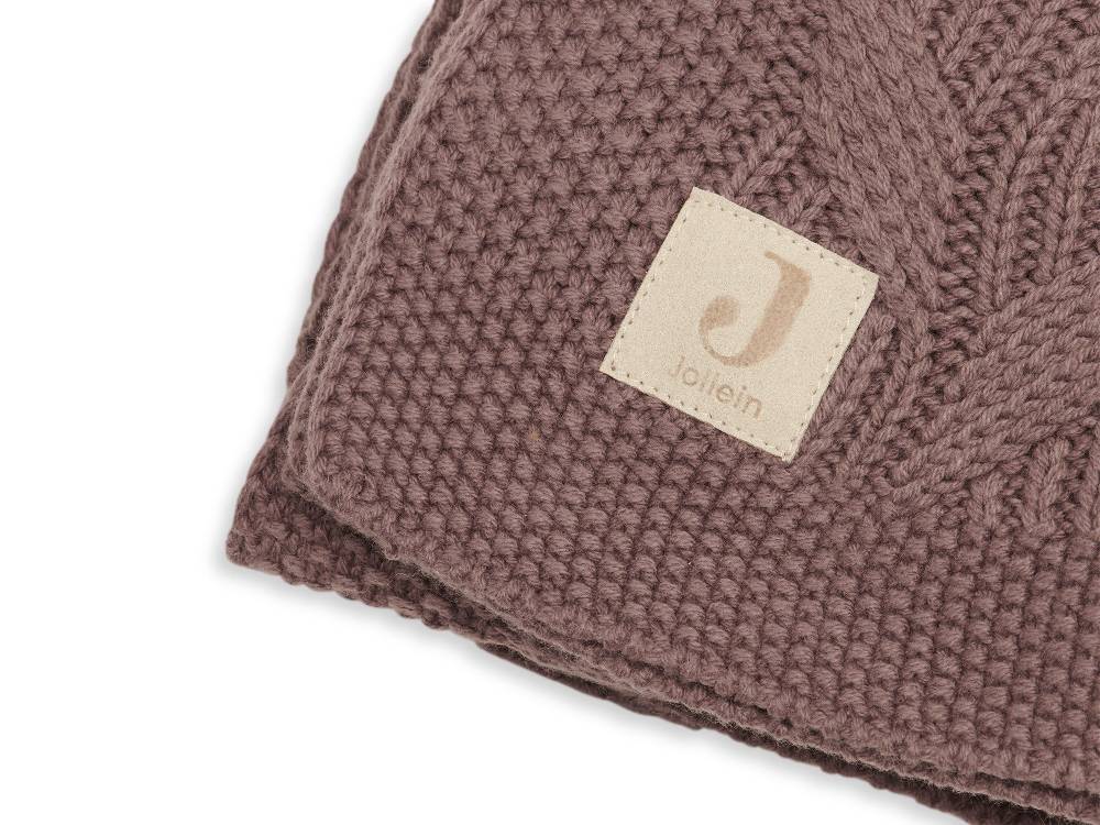 Jollein Decke Kinderbett 100x150cm Spring Knit Chestnut Tiefpreis