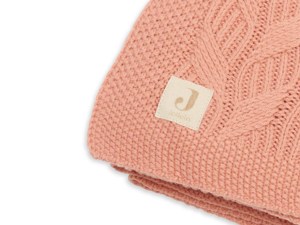 Jollein Decke Kinderbett 100x150cm Spring Knit Rosewood Super Sparpreis