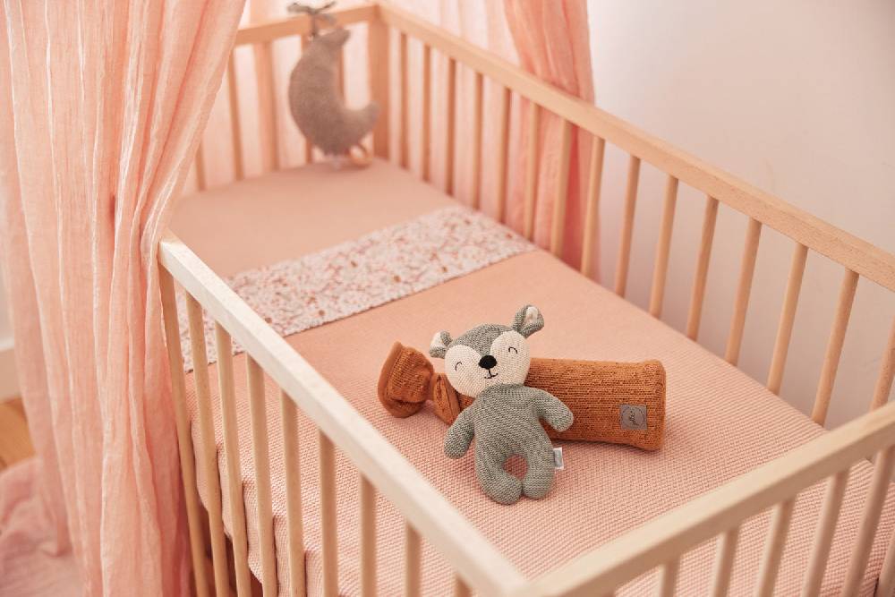 Jollein Decke Kinderbett 100x150cm Basic Knit Pale Pink Kostenlose Rückgabe