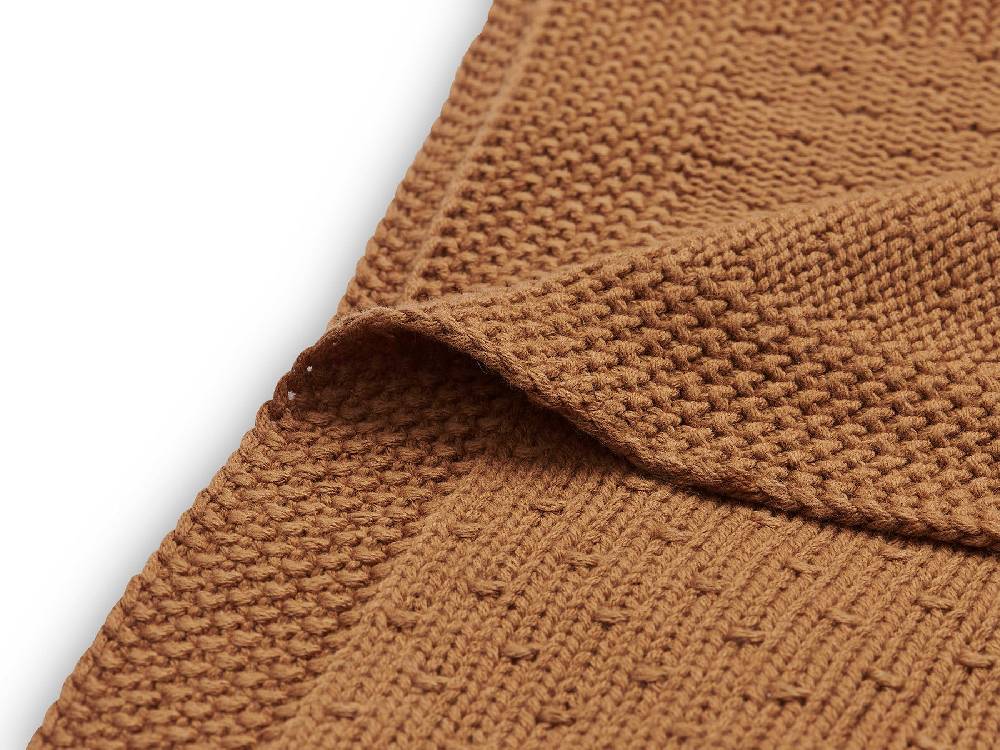 Jollein Decke Kinderbett 100x150cm Bliss Knit Caramel Begrenzte Freigabe