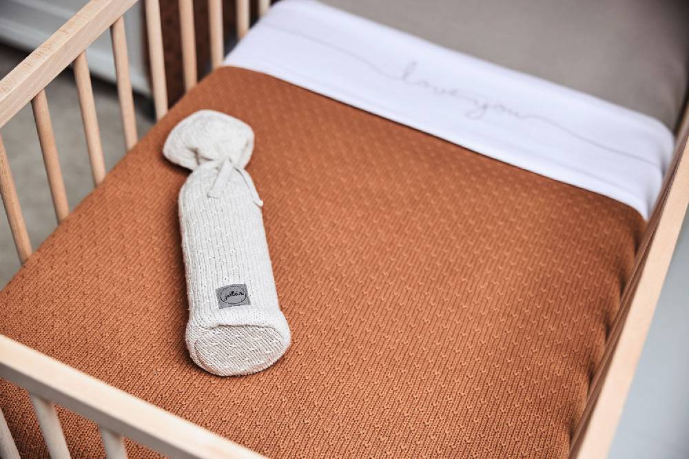 Jollein Decke Kinderbett 100x150cm Bliss Knit Caramel Begrenzte Freigabe