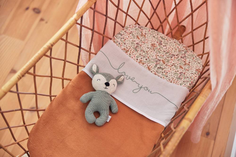 Jollein Decke Kinderbett 100x150cm Caramel Neueste Stile