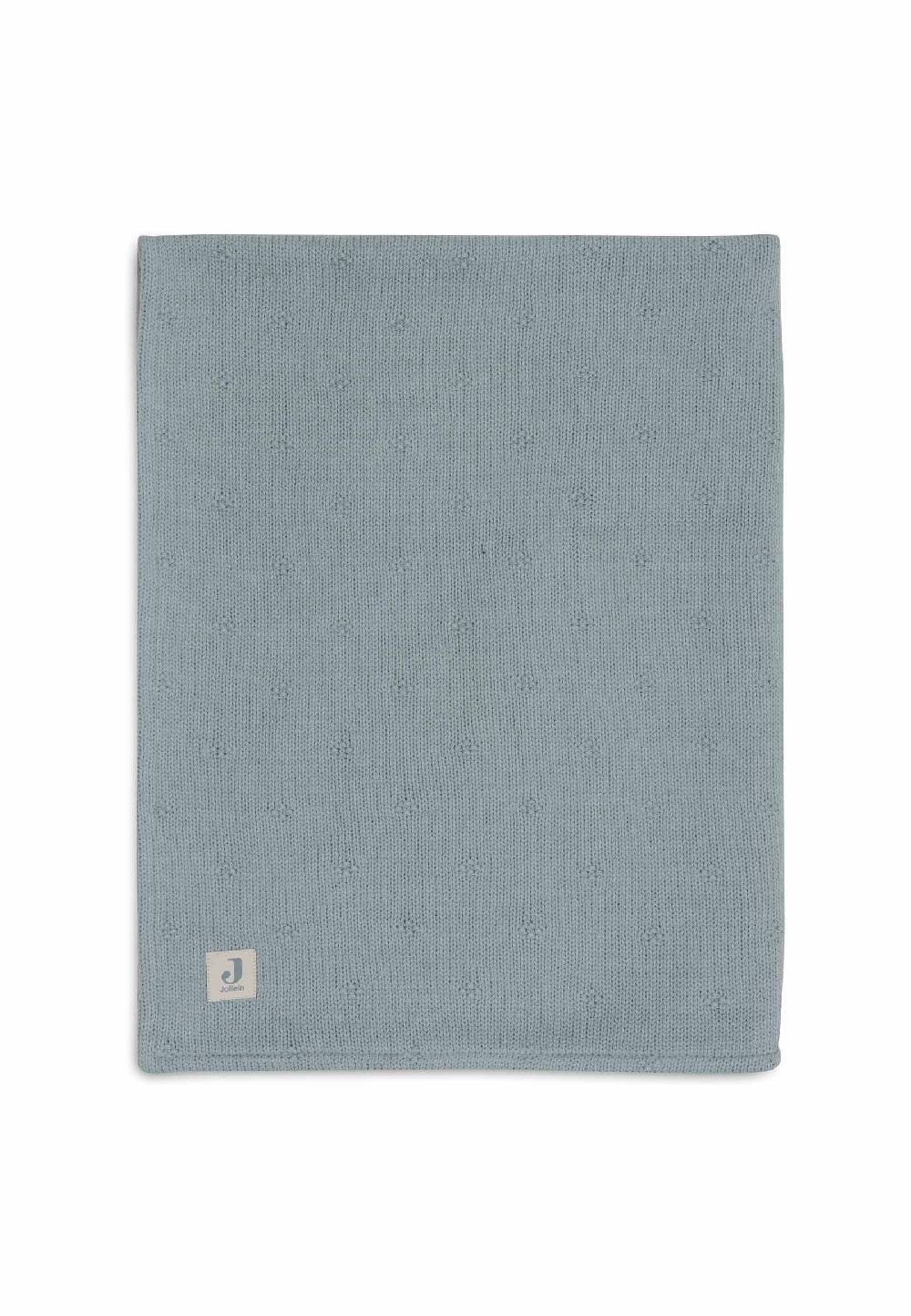 Jollein Decke Kinderbett 100x150cm Cosy Knit - Sea Green/Velvet Zeitbegrenzte Promotion