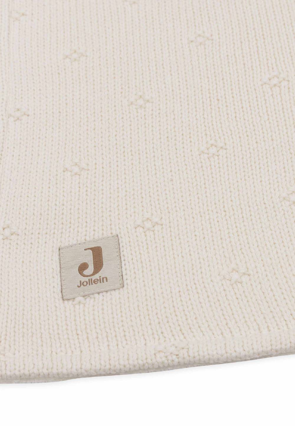 Jollein Decke Kinderbett 100x150cm Cosy Knit - Ivory/Velvet Bis zu 60% Rabatt