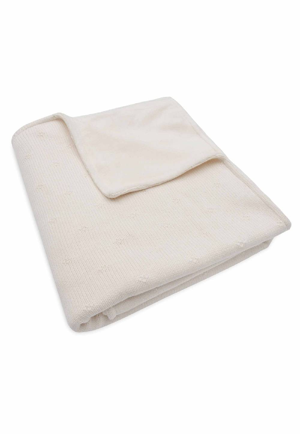 Jollein Decke Kinderbett 100x150cm Cosy Knit - Ivory/Velvet Bis zu 60% Rabatt