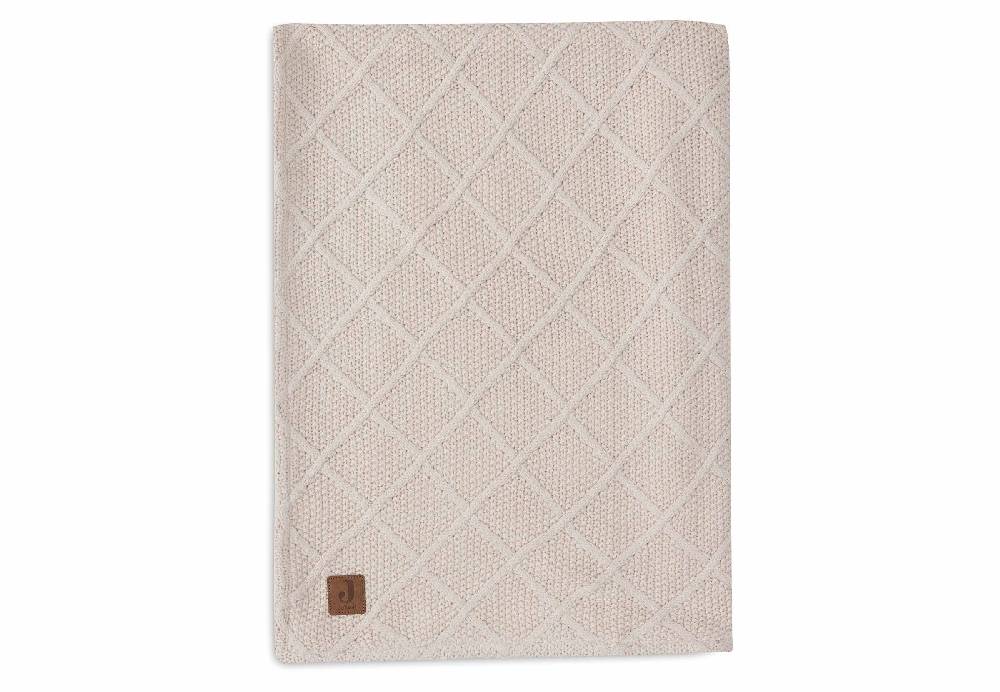 Jollein Decke Wiege 75x100cm Check Knit - Oatmeal/Teddy Fleece Nur für heute