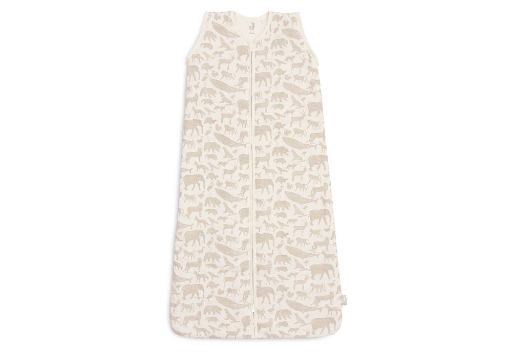 Jollein Schlafsack mit Abnehmbaren Ärmeln 90cm Animals Nougat Vatertagsangebot