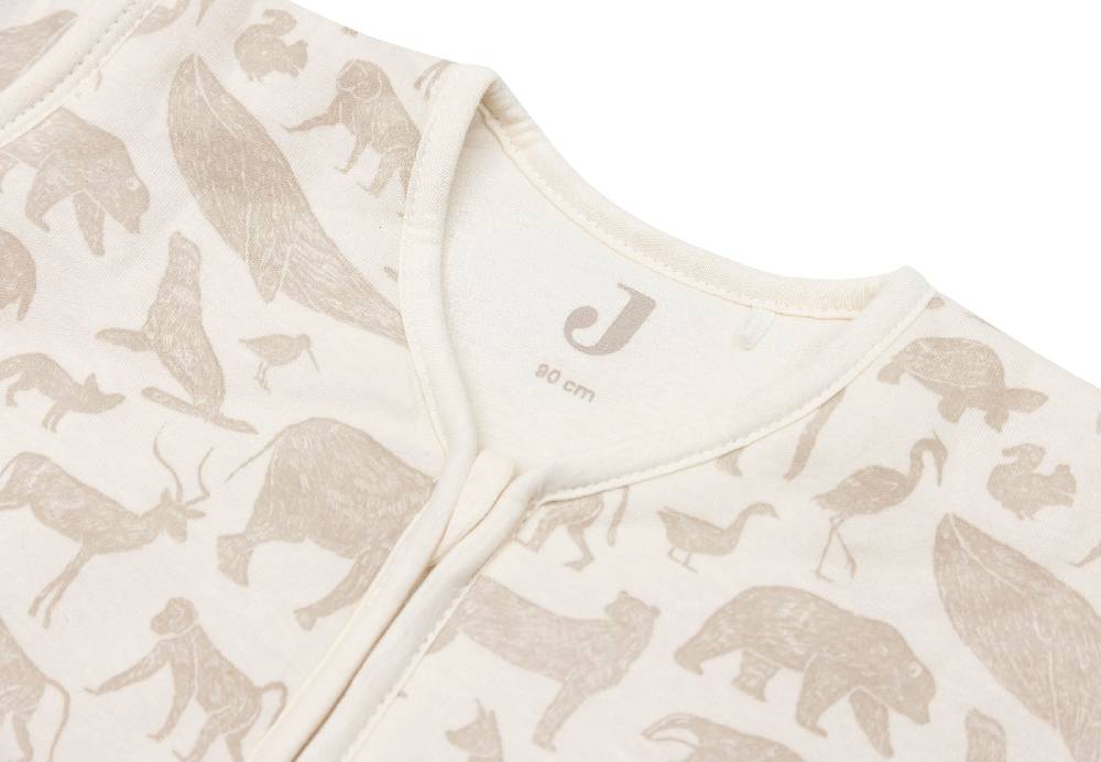 Jollein Schlafsack mit Abnehmbaren Ärmeln 90cm Animals Nougat Vatertagsangebot