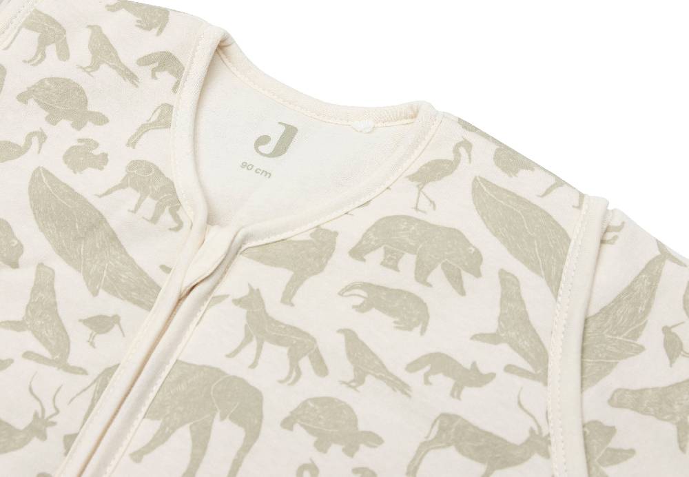 Jollein Schlafsack mit Abnehmbaren Ärmeln 90cm Animals Olive Green Valentinstagsangebot
