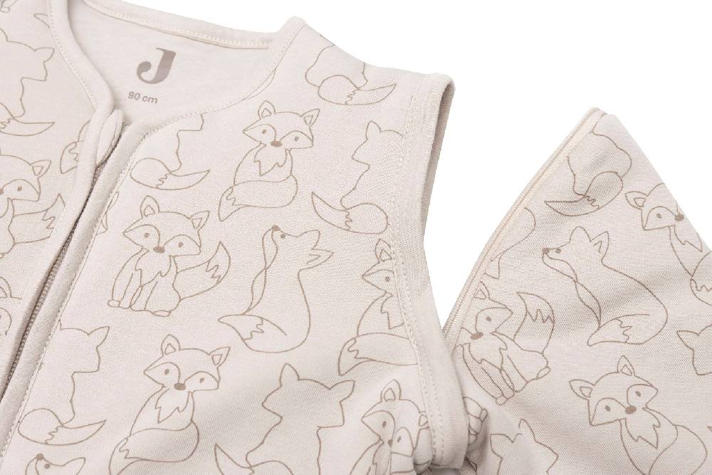Jollein Schlafsack mit Abnehmbaren Ärmeln 90cm Fox Nougat Lagerräumung