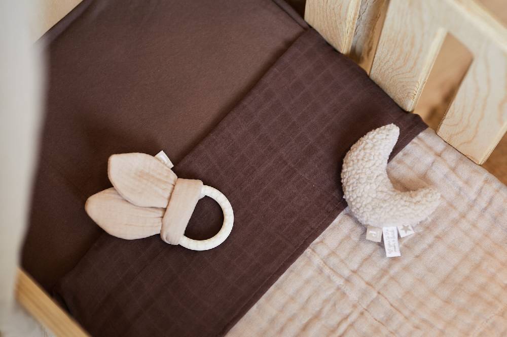 Jollein Spannbettlaken Jersey 40/50x80/90cm Chestnut Blitzangebot