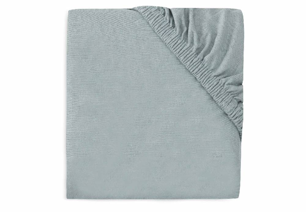 Jollein Spannbettlaken Laufgitter Jersey 75x95cm - Sea Green Kauf eins, bekomm eins gratis