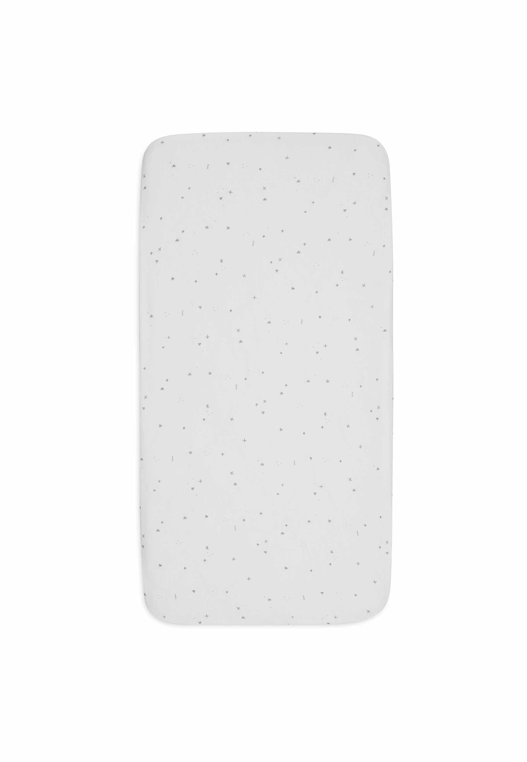 Jollein Spannbettlaken Jersey 70/75x140/150cm Twinkling - Sea Green Sonderangebote