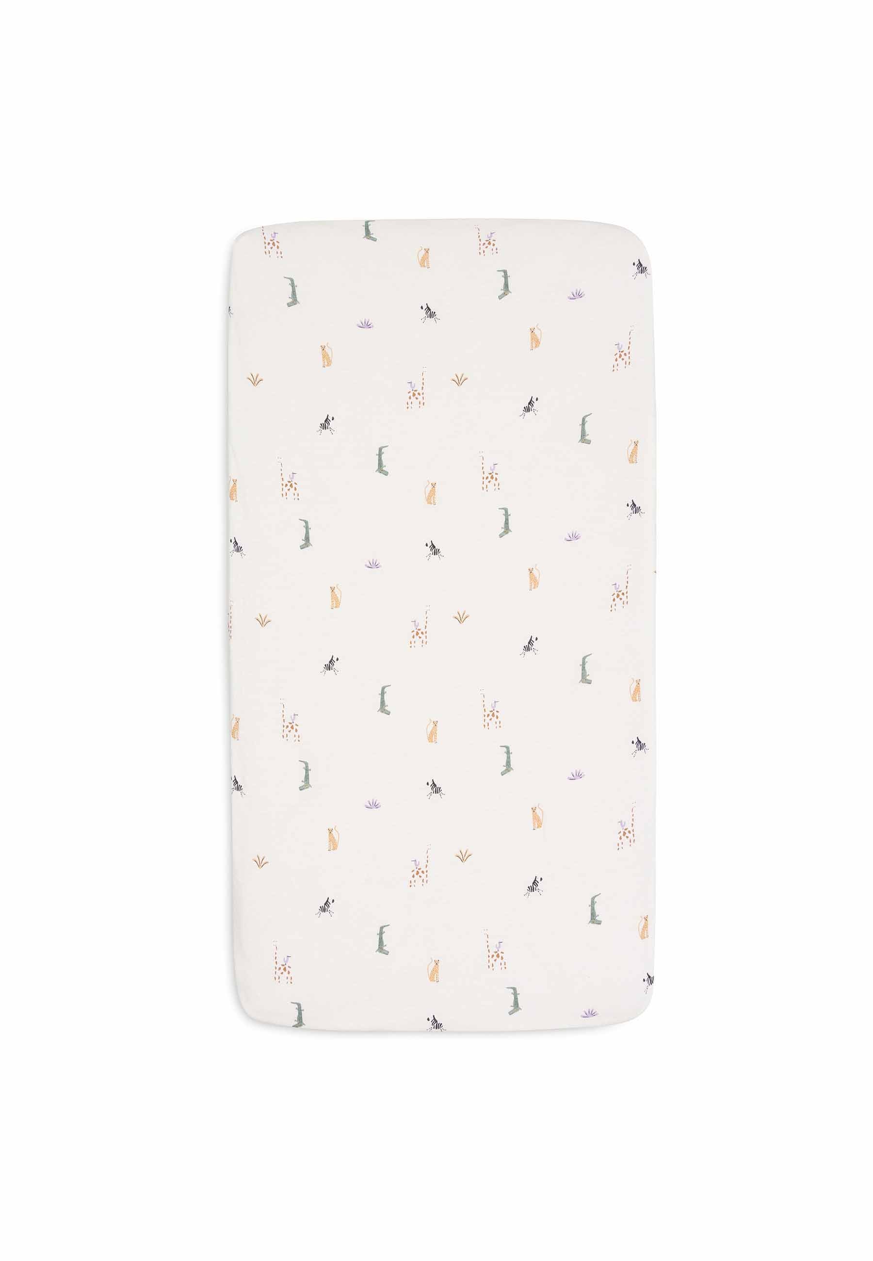 Jollein Spannbettlaken Jersey 60x120cm - Jungle Jambo Begrenzte Freigabe