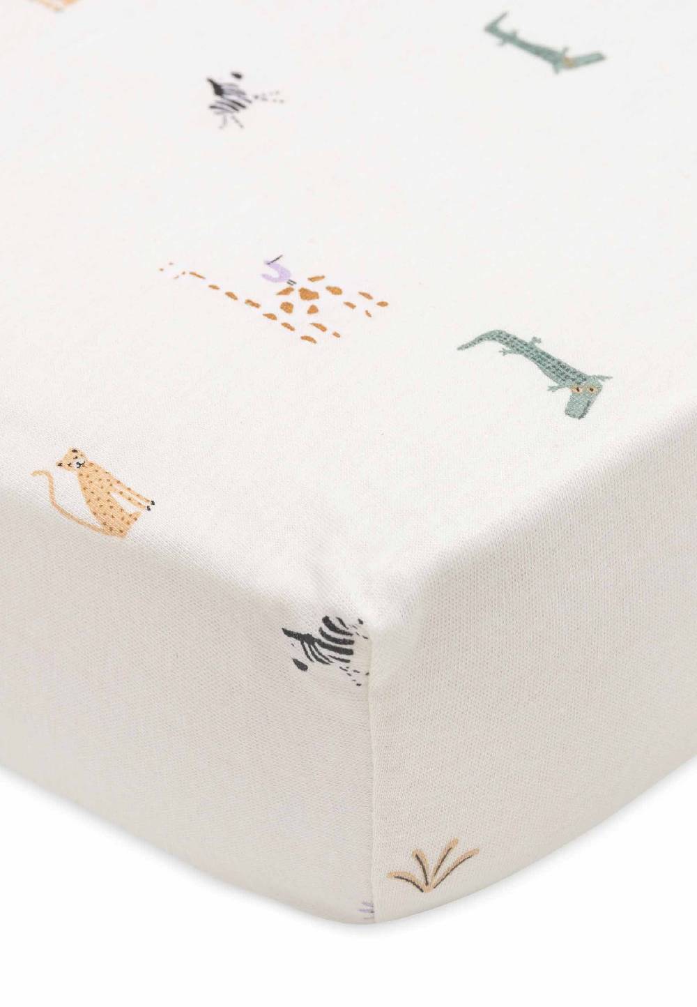 Jollein Spannbettlaken Jersey 60x120cm - Jungle Jambo Begrenzte Freigabe