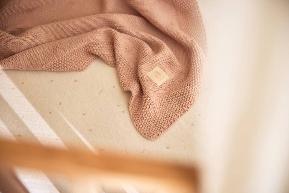 Jollein Spannbettlaken Jersey 40/50x80/90cm Twinkling - Wild Rose Letzte 2 Tage