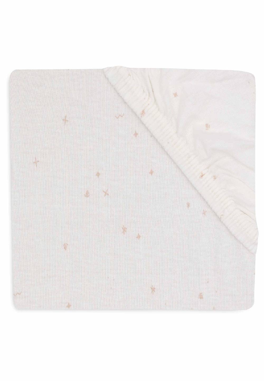 Jollein Spannbettlaken Jersey 40/50x80/90cm Twinkling - Wild Rose Letzte 2 Tage