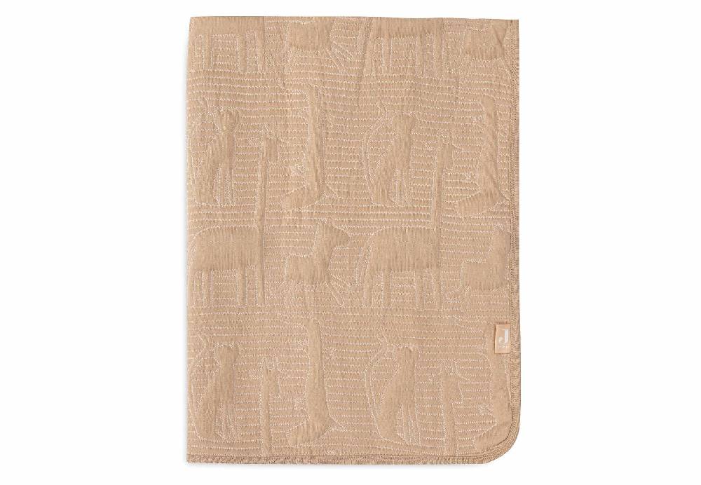 Jollein Decke Kinderbett 100x150cm Jungle Jambo - Biscuit/Oatmeal Bis zu 50% Rabatt