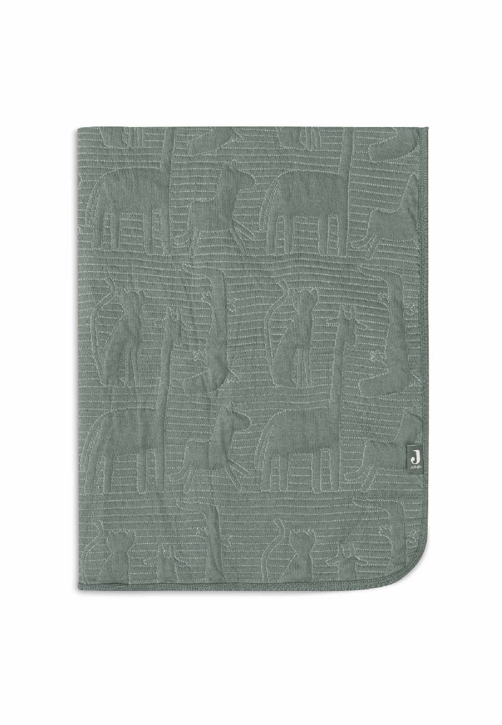Jollein Decke Kinderbett 100x150cm Jungle Jambo - Ash Green/Laurel Bis zu 60% Rabatt