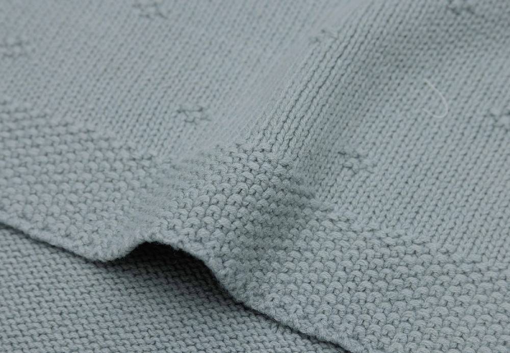 Jollein Decke Kinderbett 100x150cm Cosy Knit - Sea Green Bis zu 65% Rabatt