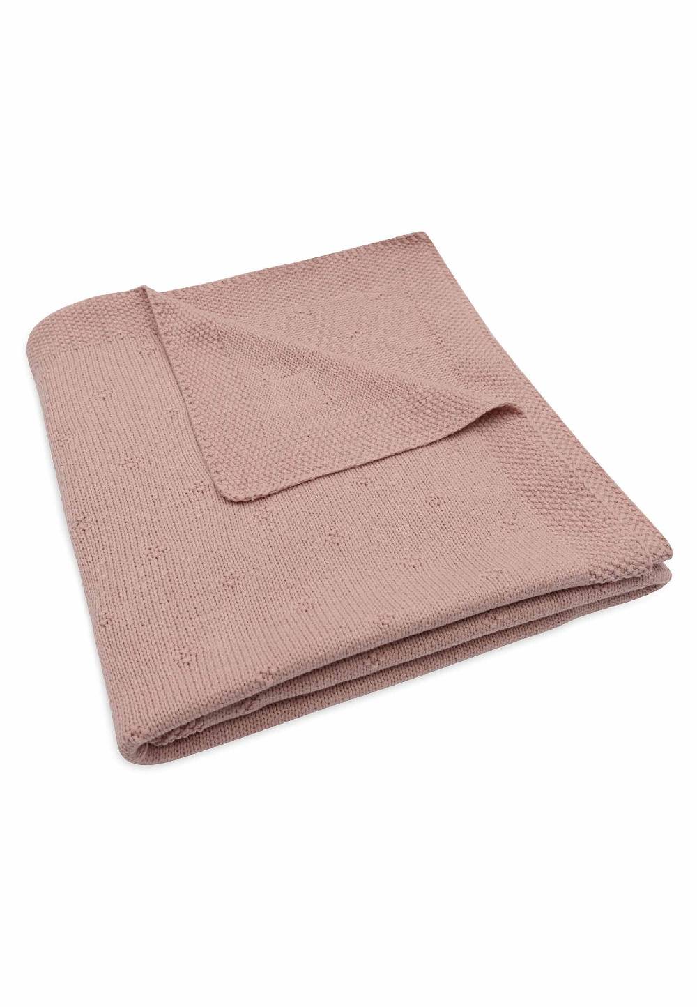 Jollein Decke Kinderbett 100x150cm Cosy Knit - Wild Rose Nur für heute