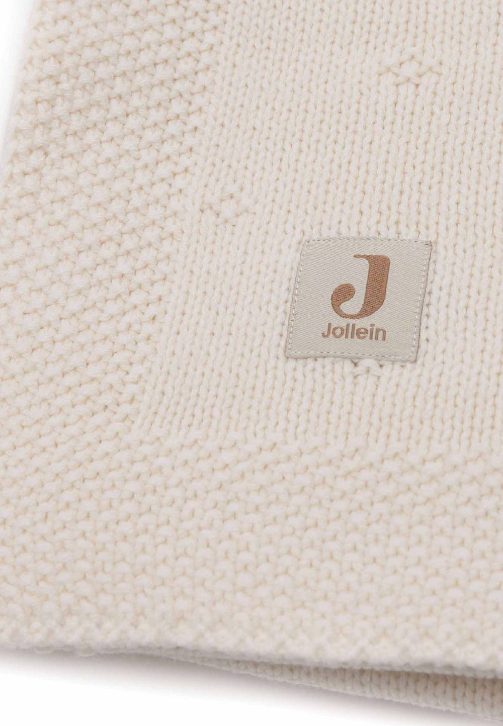 Jollein Decke Kinderbett 100x150cm Cosy Knit - Ivory Sonderangebot der Fabrik