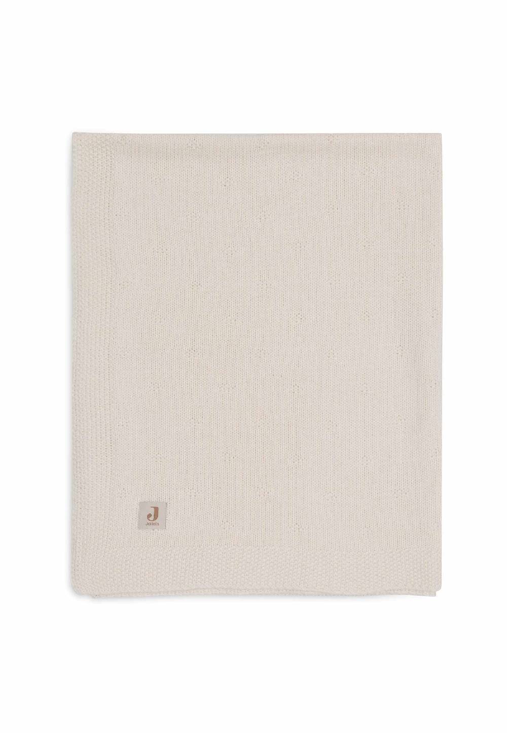 Jollein Decke Kinderbett 100x150cm Cosy Knit - Ivory Sonderangebot der Fabrik