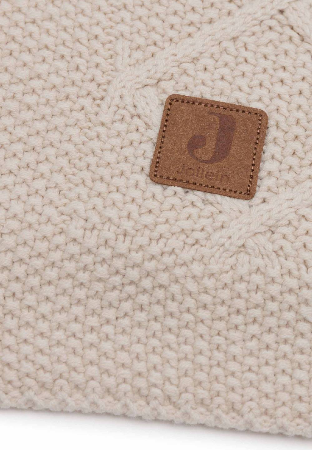 Jollein Decke Wiege 75x100cm Check Knit - Oatmeal Bis zu 55% Rabatt