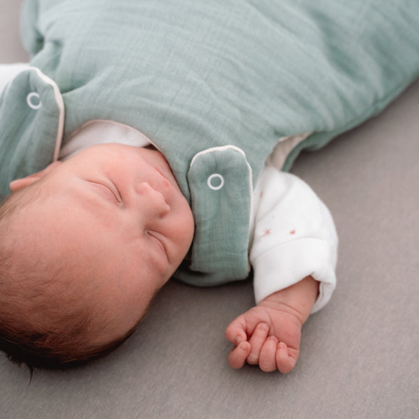 Julius Zöllner Musselin Babyschlafsack, Grün Blitzangebot