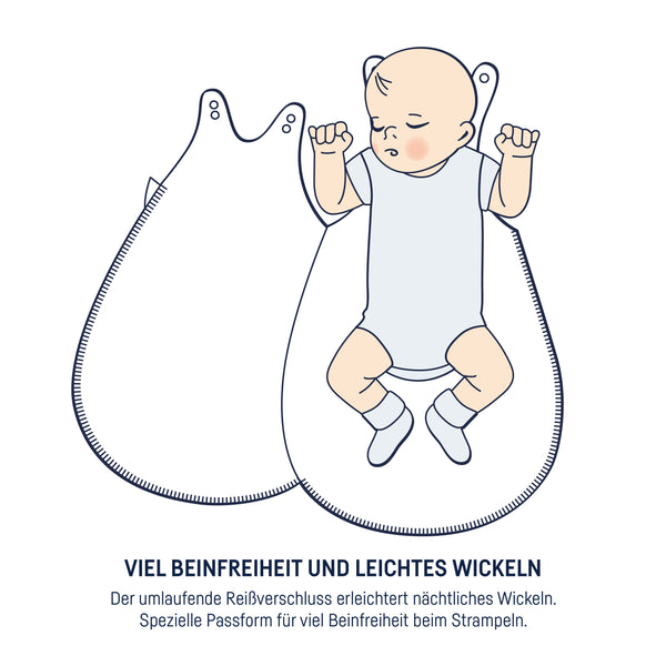 Julius Zöllner Musselin Babyschlafsack, Blau Tägliche Deals