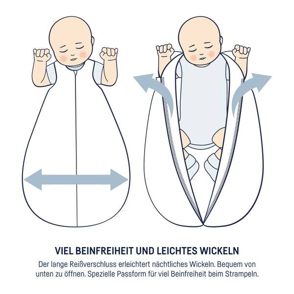 Julius Zöllner Musselin Sommerschlafsack, Ivory Sonderangebote