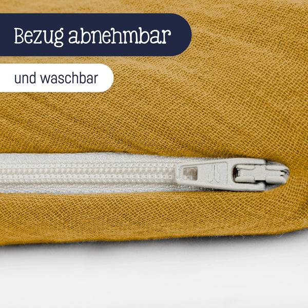 Julius Zöllner Stillkissen aus Baumwollmusselin, zimt Sonderangebot der Fabrik