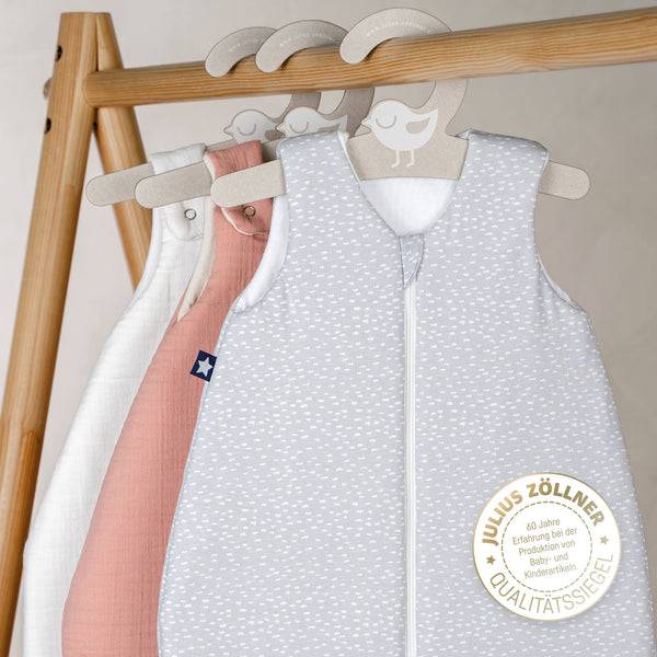 Julius Zöllner Jersey Schlafsack - Tiny Squares Grey Heißer Verkauf